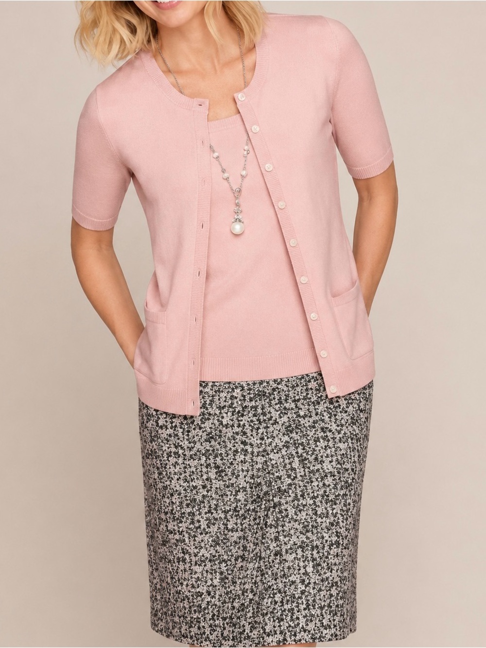 Talbots Jacquard Pencil‎ Skirt